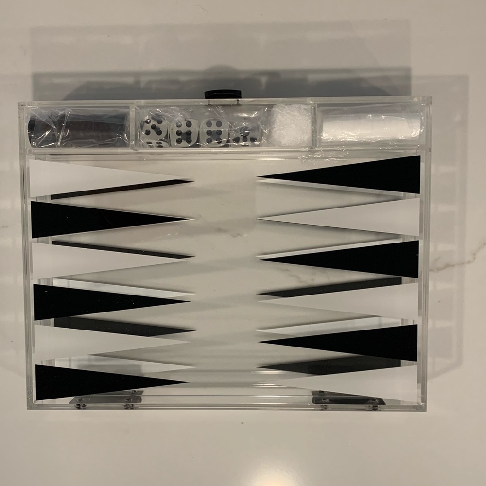 Acrylic backgammon